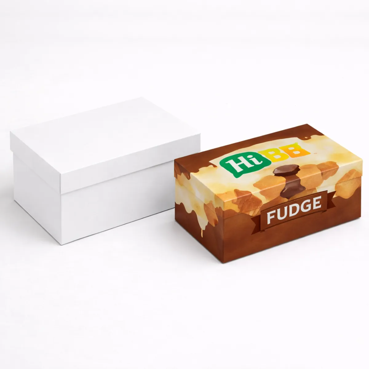 Sturdy fudge packaging boxes designed to protect delicate sweets during transport while maintaining a fresh appearance- class=